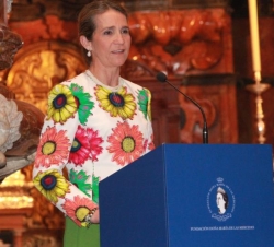 Su Alteza Real la Infanta Doña Elena durante sus palabras de agradecimiento
